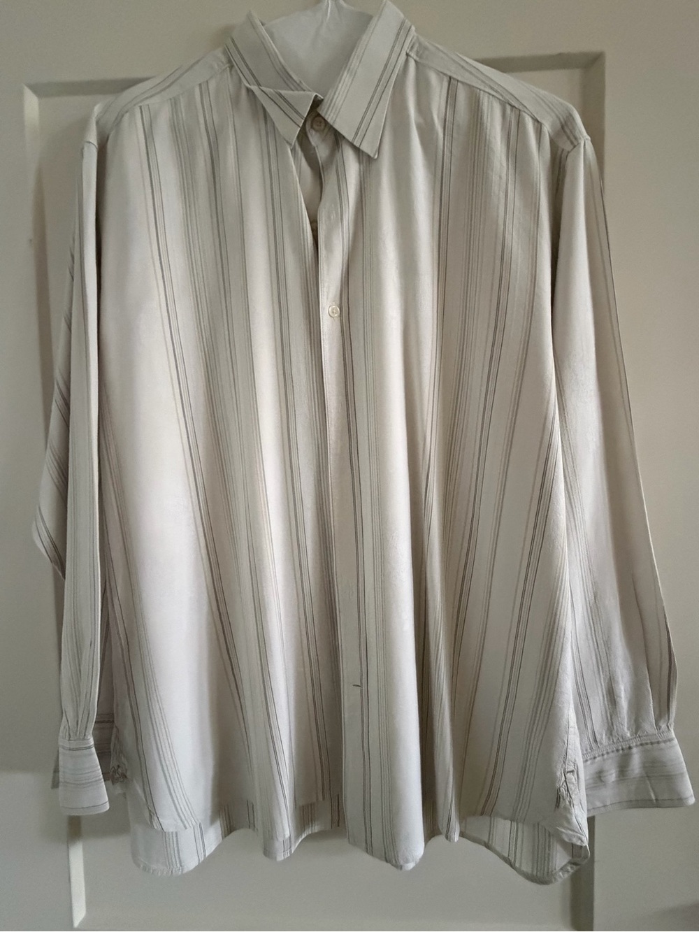 Men's Tommy Bahama Cream Stripe Button-Up Shirt